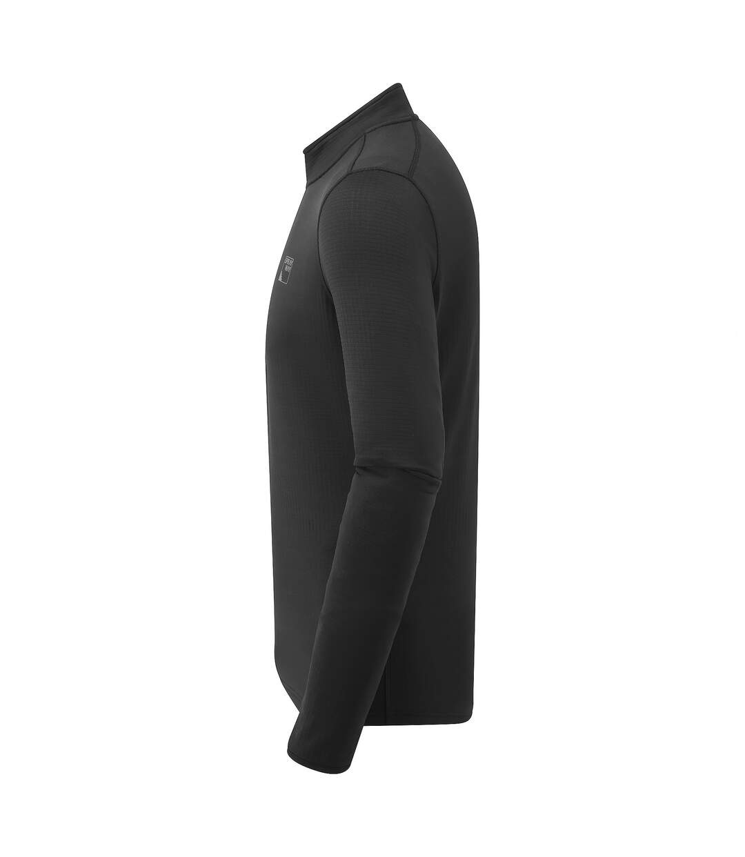 Mens Long Sleeve Fleece Half Zip Top with Thumb Loops for Hiking Outdoors-3