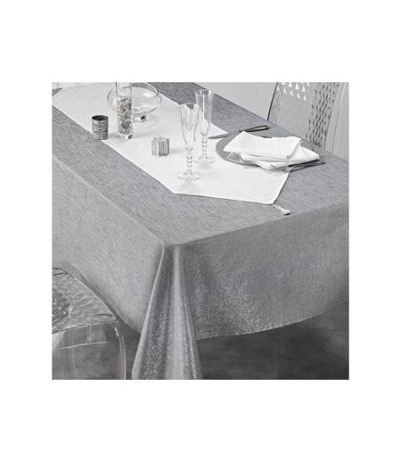 Nappe Rectangulaire Silvery 140x240cm Gris