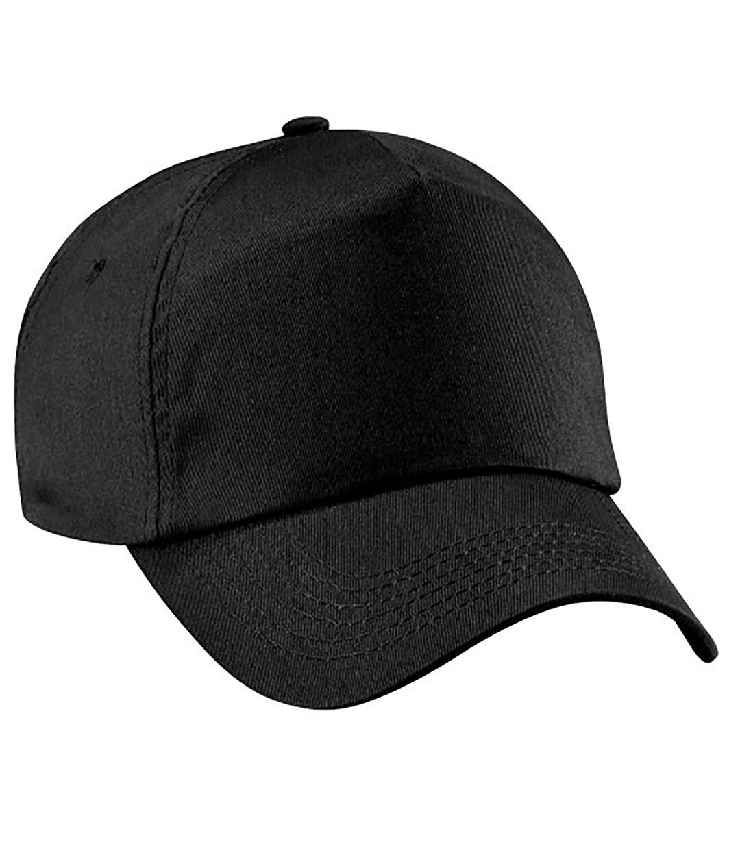 Casquette baseball enfant unisexe noir Beechfield-1