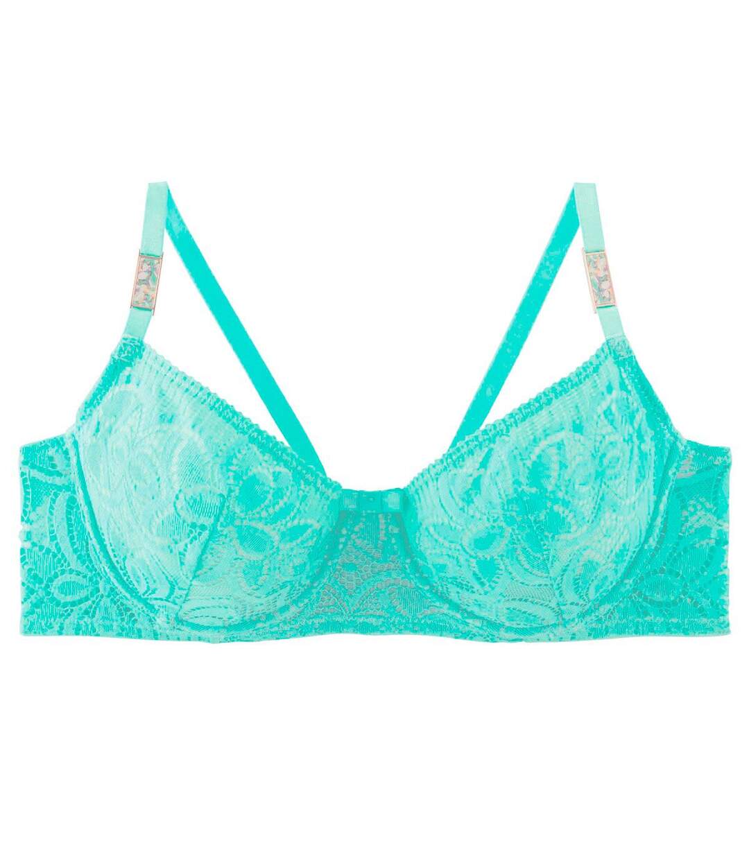 Soutien-gorge à armatures grand maintien turquoise Roulotte