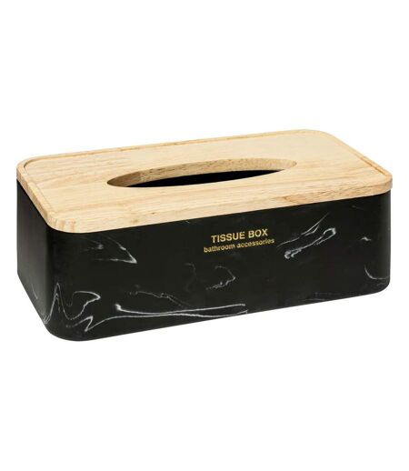 Boîte à Mouchoirs Déco Léa 25cm Noir