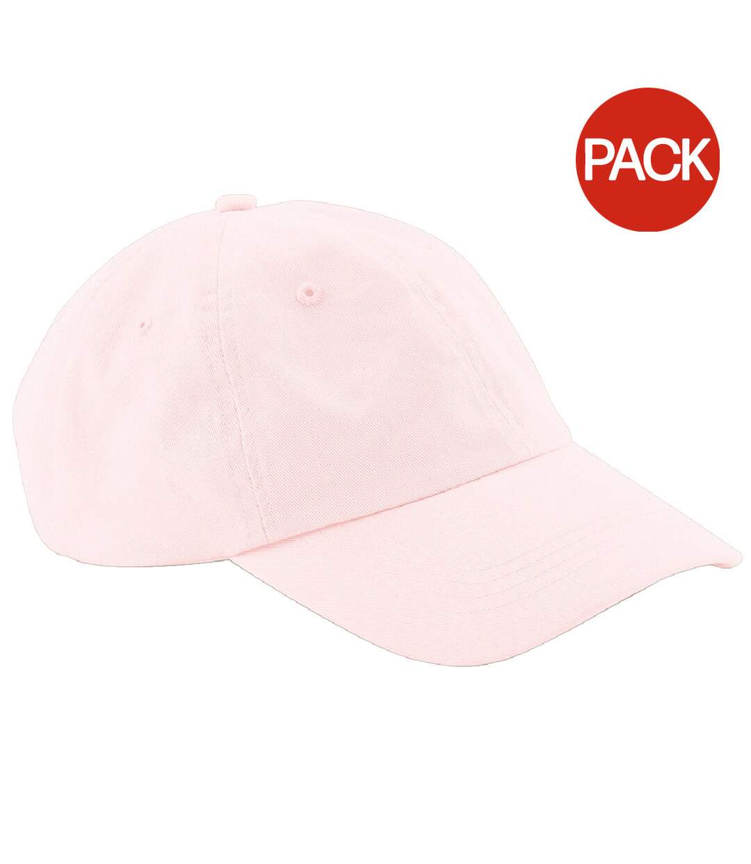 Lot de 2  casquettes adulte rose Beechfield-1