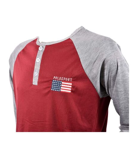 Pyjama Homme Long SWEET SECRET Q2763 POLO SPORT ROUGE