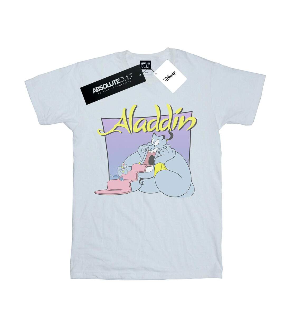 Disney - T-shirt ALADDIN GENIE WISHING DUDE - Femme (Blanc) - UTBI17566-1