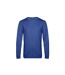 Sweatshirt À Manches Longues Pour Hommes Bleu Roi Chiné B&C-1