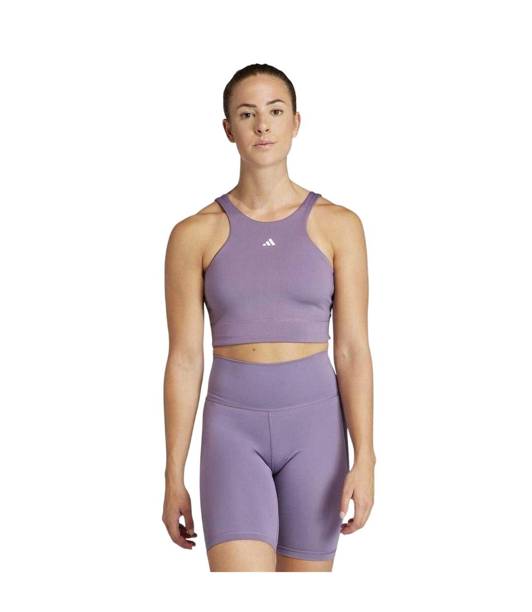 Brassière De Sport Femme Violet Adidas-4