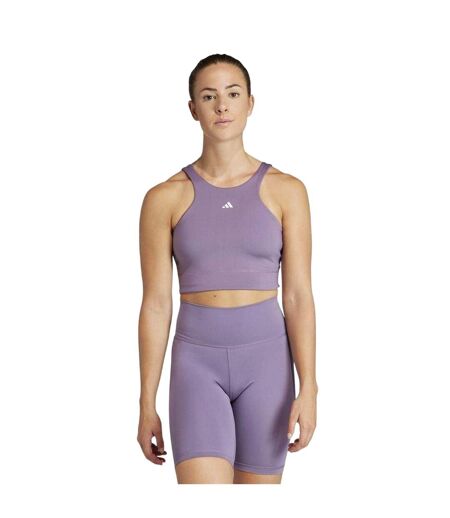 Brassière De Sport Femme Violet Adidas
