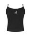 Womens/ladies Chest Logo Vest Top Black Kangol-2