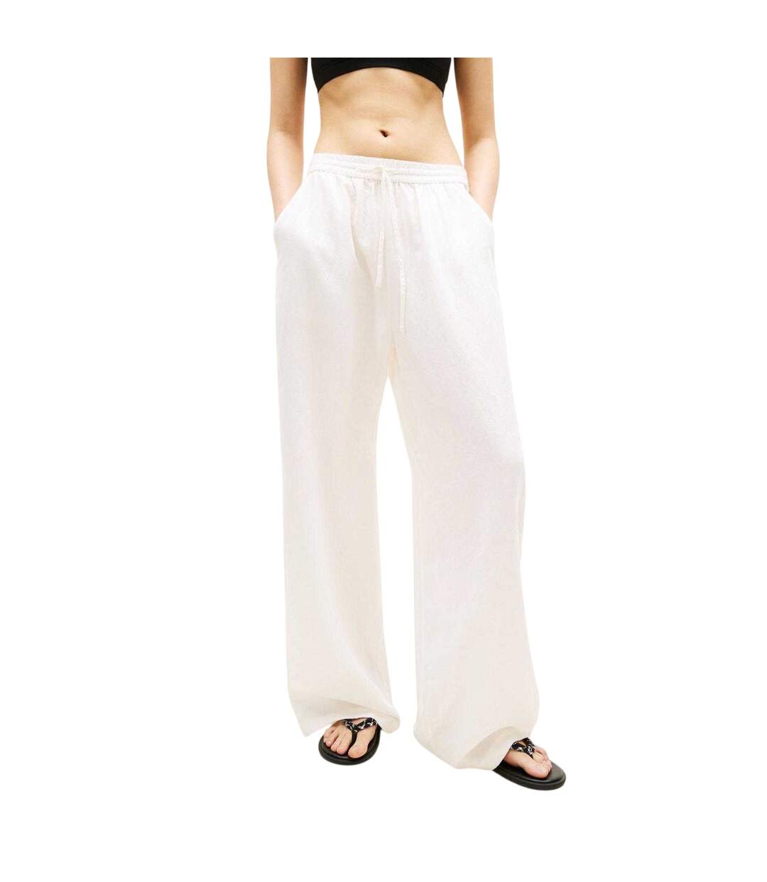 Pantalon Femme Écru Tommy Jeans-4