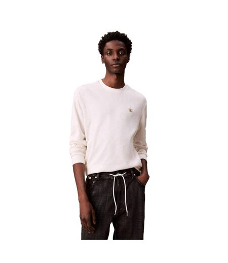 Mens Waffle Long-sleeved T-shirt Tofu Calvin Klein