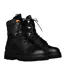 Womens/ladies Leather Combat Boots Black Heron Preston-4
