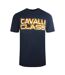 T-shirt Motif/style Enflammé Homme Bleu Marine Cavalli Class-1
