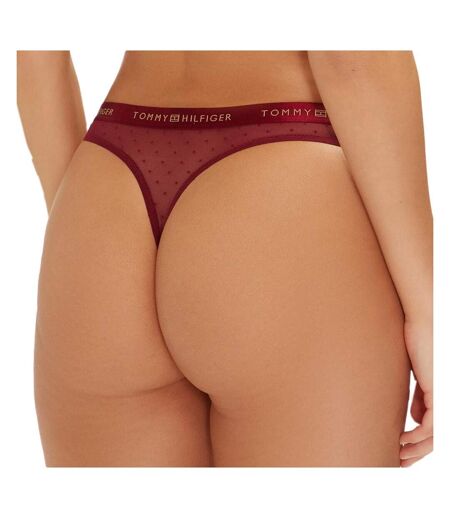 Lot de 3 strings blanc/rouge/noir femme tommy hilfiger thong - l