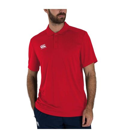 Canterbury Mens Club Dry Polo Shirt (Red) - UTPC4376