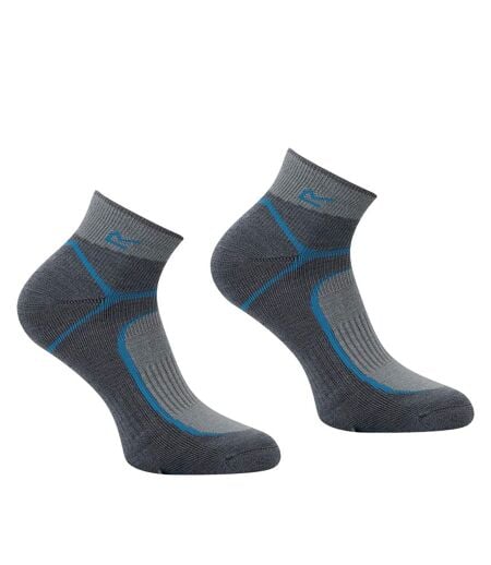 Socquettes Trail Femme Gris Foncé Bleu Orage Regatta