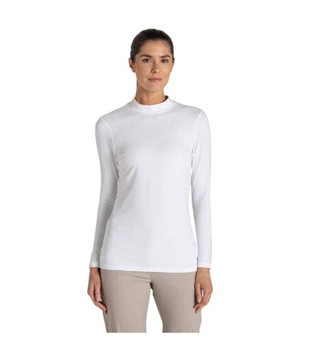 T-shirt Manches Longues Golf Femme Blanc Craghoppers