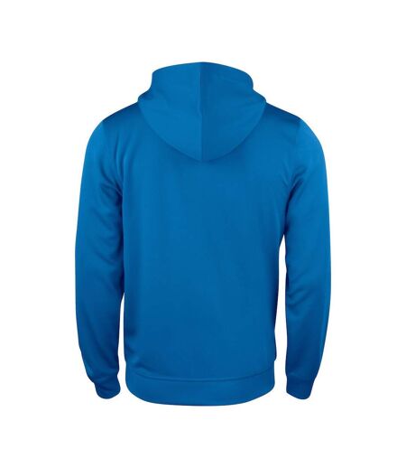 Mens Basic Active Full Zip Hoodie Royal Blue Clique