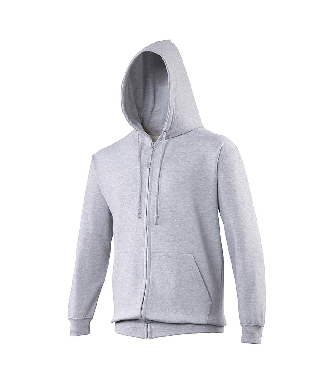 Sweatshirt à capuche et fermeture zippée homme gris Awdis