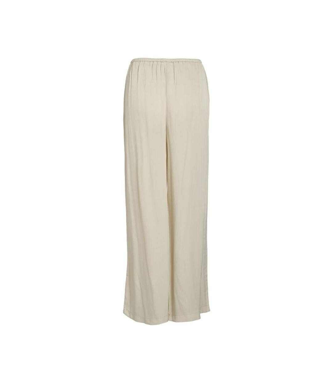 Pantalon fluide beige femme vila viselma-2