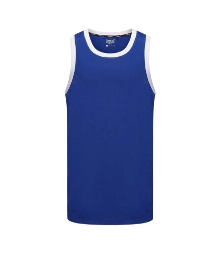 Unisex Adult Crew Neck Regular Sleeveless Tank Top Blue White Everlast
