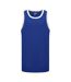 Unisex Adult Crew Neck Regular Sleeveless Tank Top Blue White Everlast-1