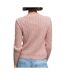 Pull rose femme superdry essentials cable jumper-2