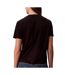 T-Shirt noir femme calvin klein jeans fitted script-2