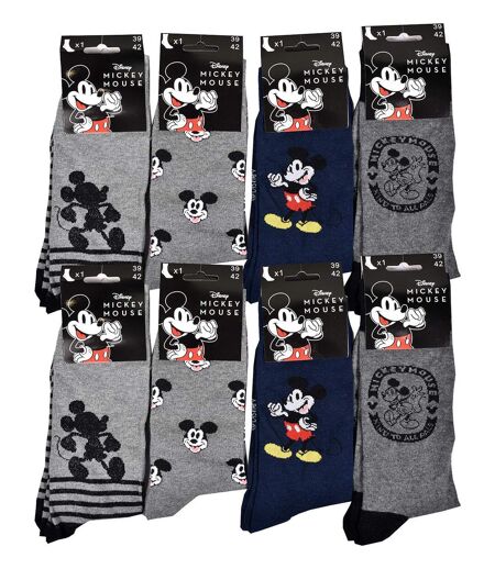 Chaussettes homme Mickey en Coton -Assortiment modèles photos selon arrivages- Pack de 6 Paires