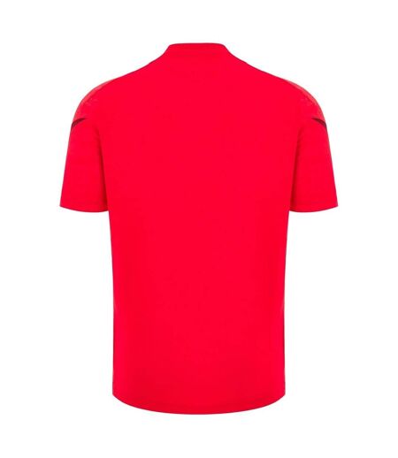 Unisex Adult 25/26 Wales Ru Rugby Shirt Red Macron