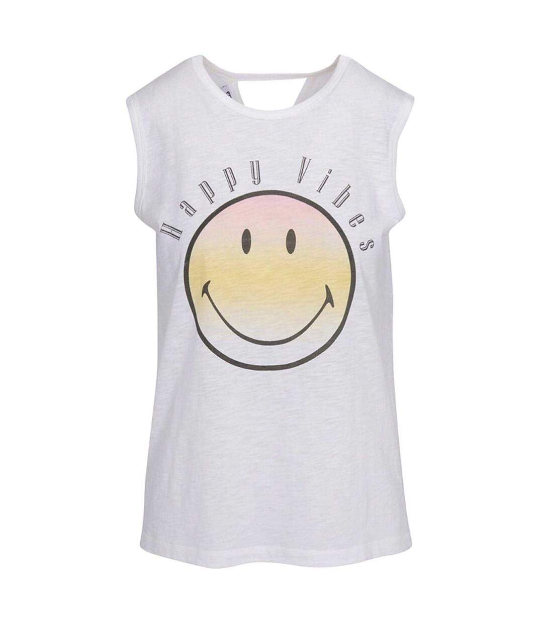 Womens/ladies Sleeveless Tank Top Off White PJ Salvage-1