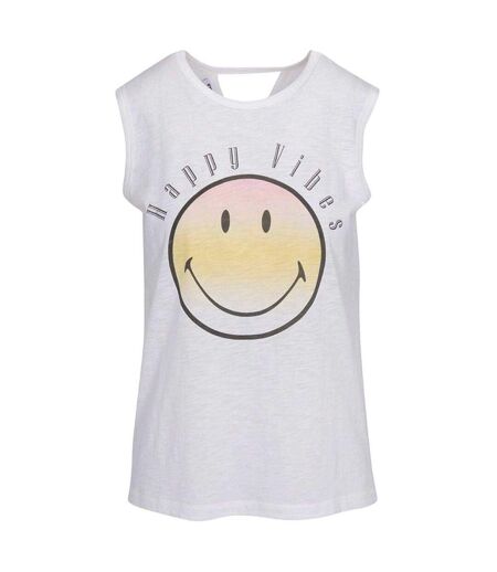 Womens/ladies Sleeveless Tank Top Off White PJ Salvage