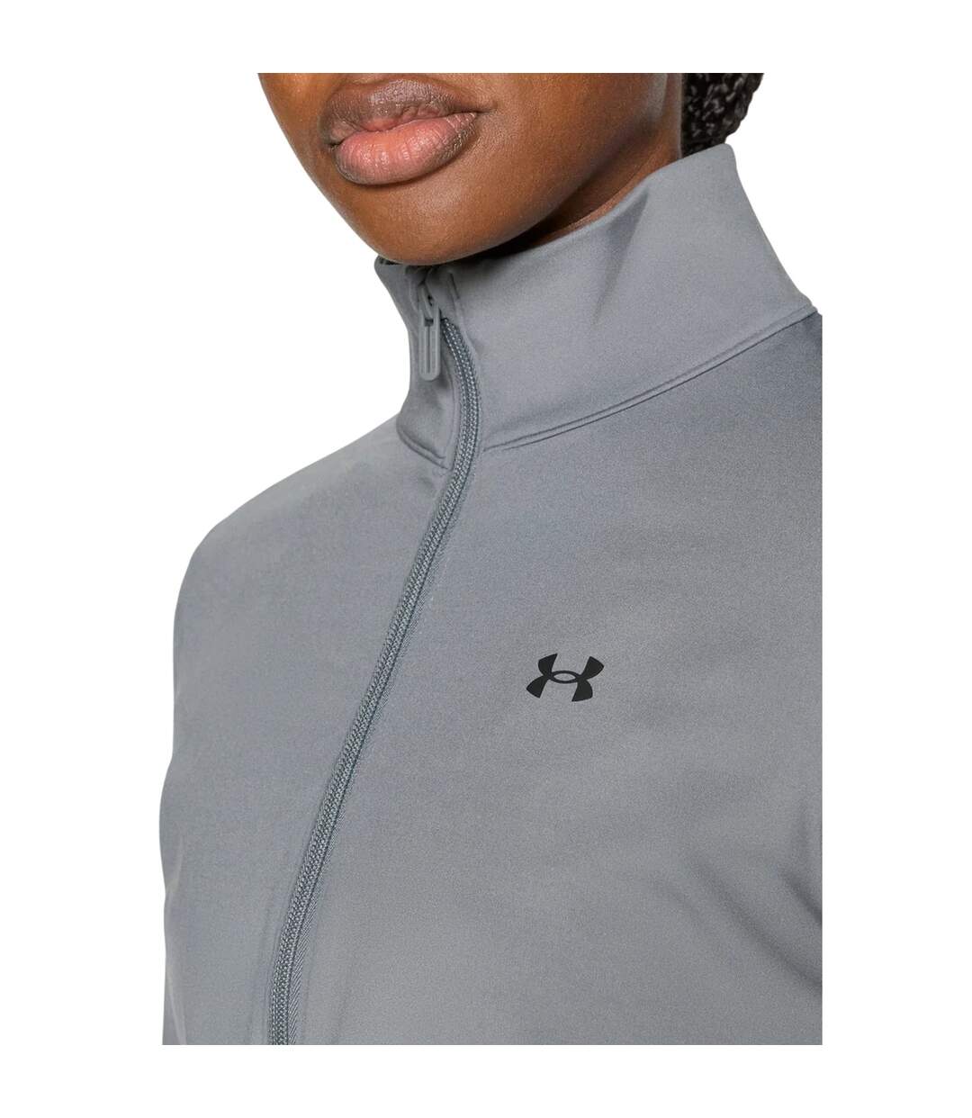 Womens/ladies Moisture Wicking Jacket Green Clay Under Armour-4