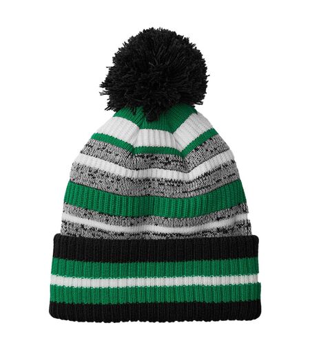 Bonnet Multi-sport Fan Noir Vert Kelly Blanc Beechfield