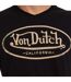 T-shirt homme en jersey col V rouloté imprimé devant Ron Vondutch-2