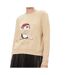 Sweat de Noel Beige Femme Only Onlyda Christmas - M