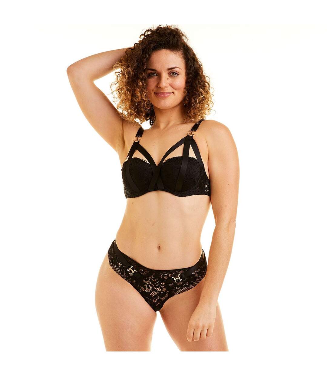 Soutien-gorge ampliforme noir Danger