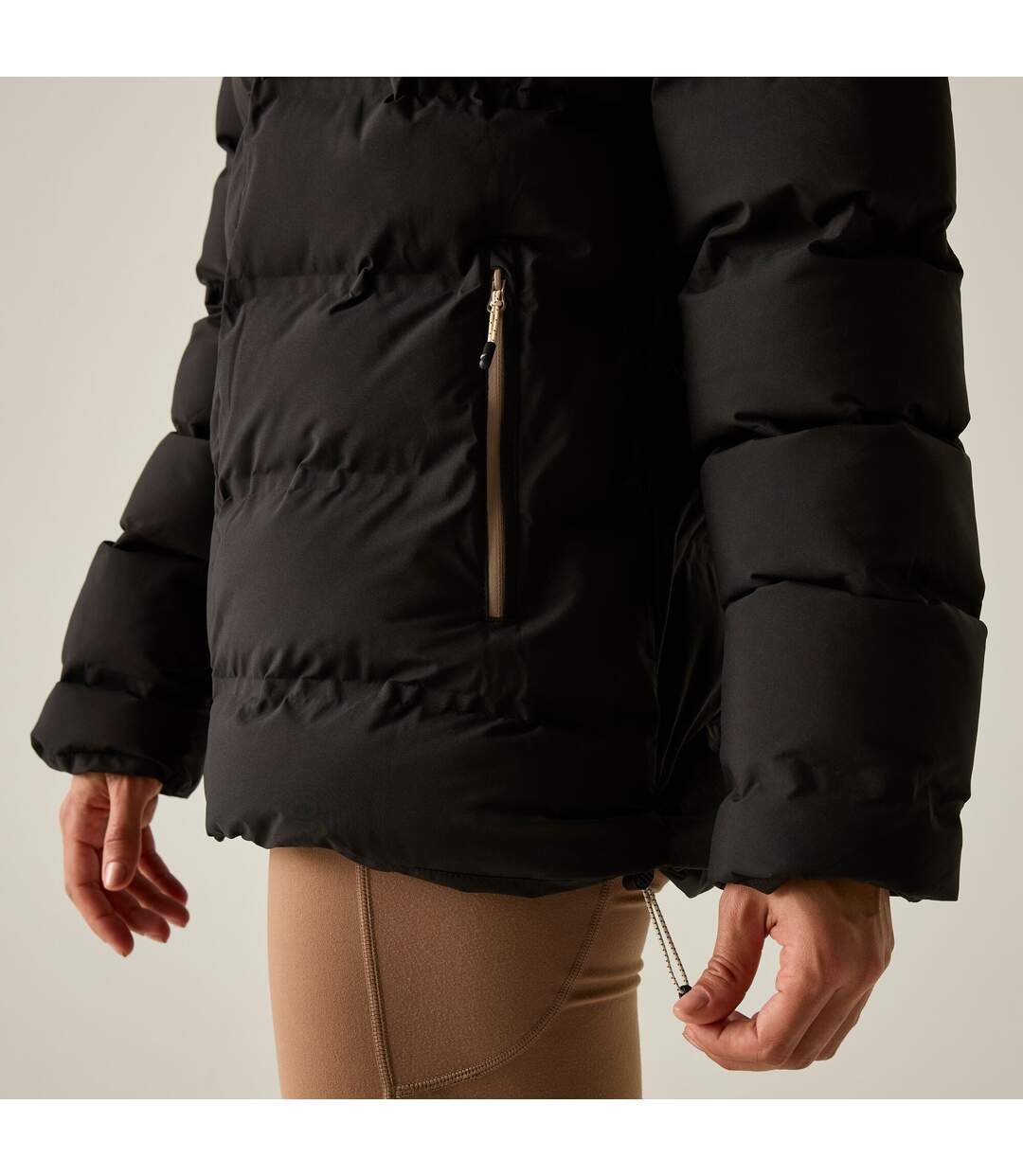Doudoune Matelassée Altoro Femme Noir Marron Foncé Regatta-4