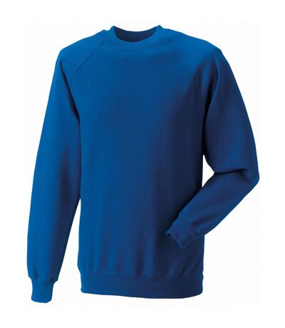 Mens Spotshield Raglan Sweatshirt Bright Royal Blue Russell