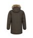 Mens Antarctic Extreme Waterproof Down Jacket Dark Khaki Mountain Warehouse-2