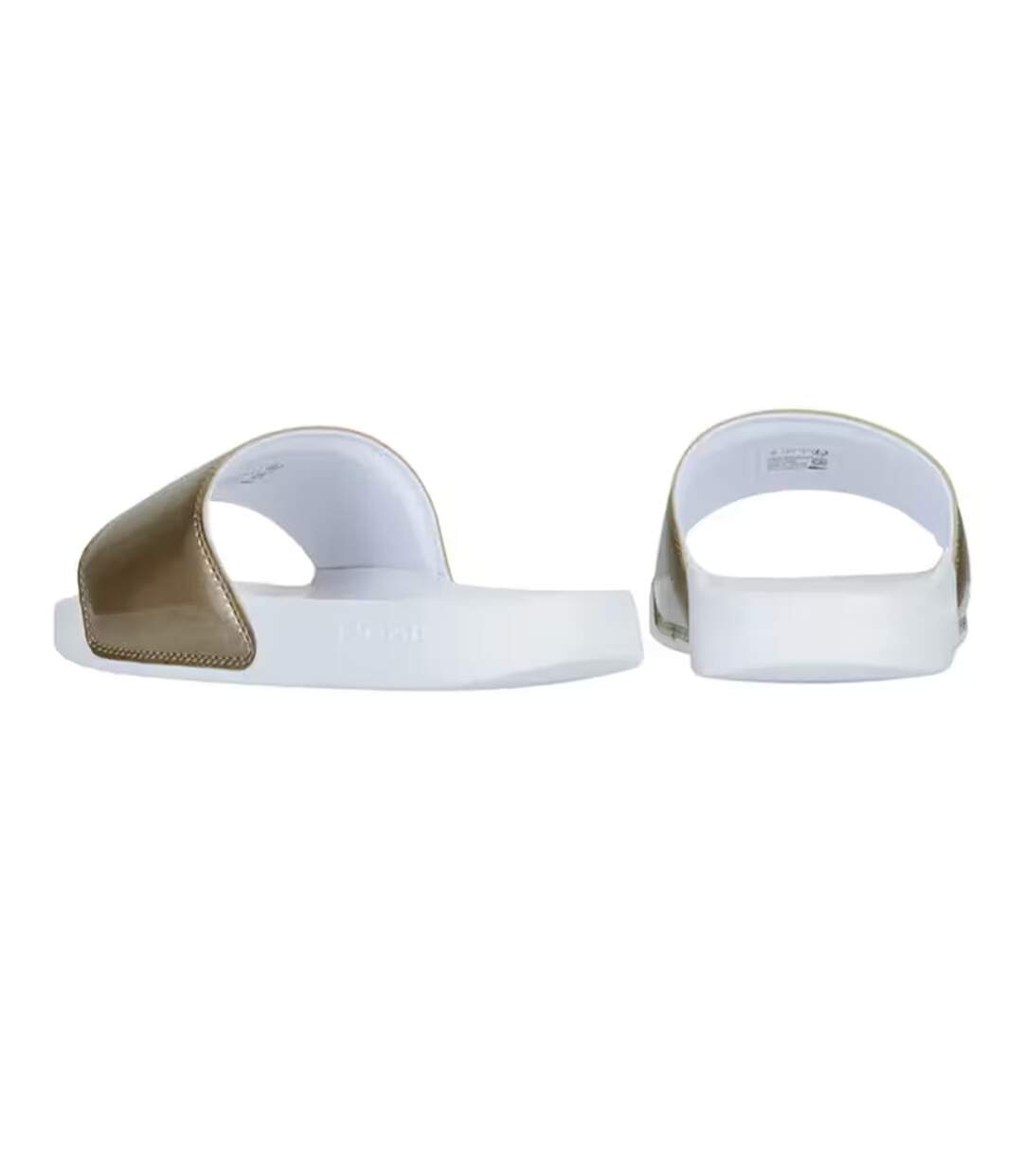 Womens/ladies Serve Moulded Footbed Sliders Bronze White Lacoste-2
