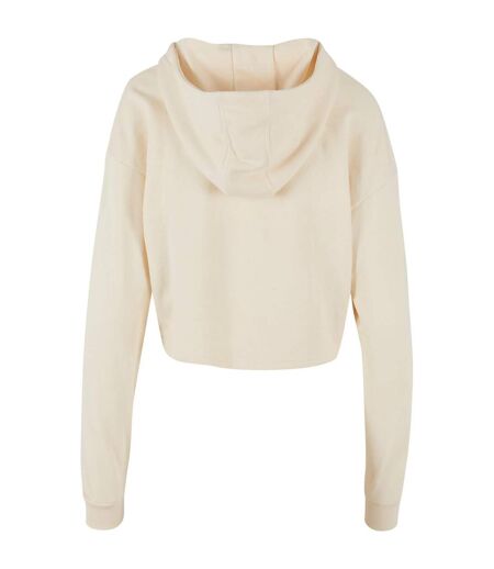Sweat Court À Capuche Femme Sable Blanc Urban Classics