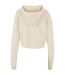 Sweat Court À Capuche Femme Sable Blanc Urban Classics-2