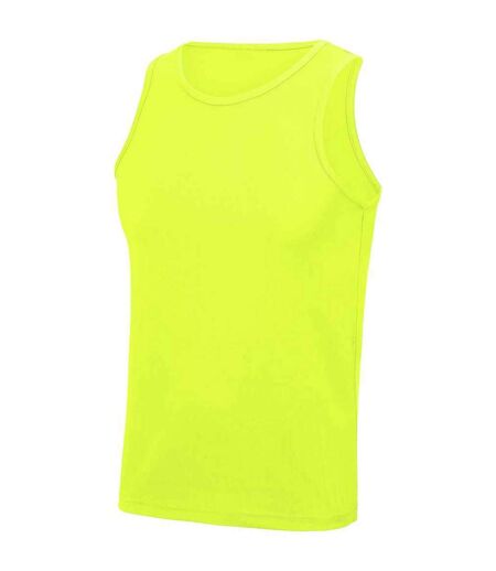 Mens tank top electric yellow AWDis Cool