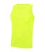 Mens tank top electric yellow AWDis Cool