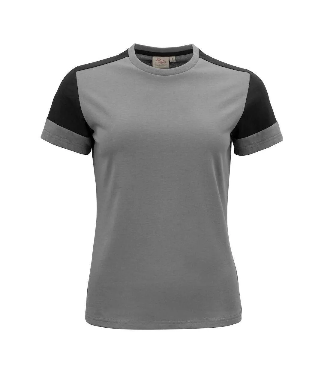 Womens/ladies T-shirt Anthracite Black Printer PRIME-1