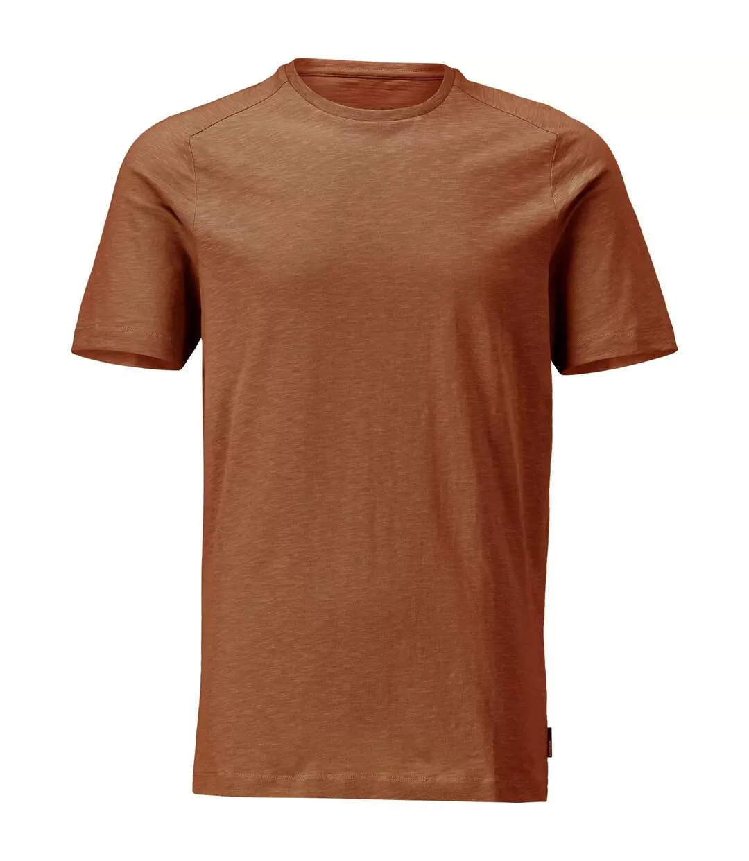 T-shirt Manches Courtes Customised Homme Marron Mascot-1