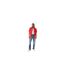Chemise Manches Courtes Homme Rouge Vif True Religion-1