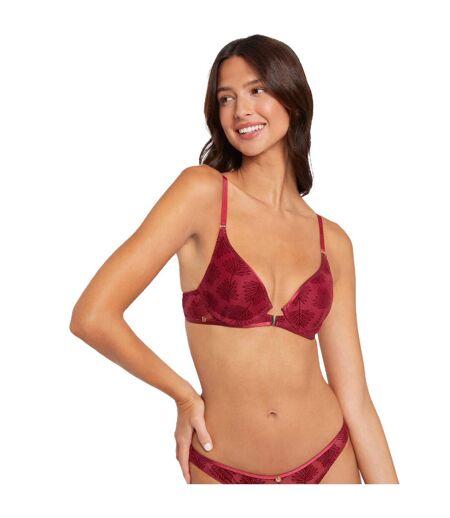 Soutien-gorge ampliforme coques moulées bordeaux Alixa