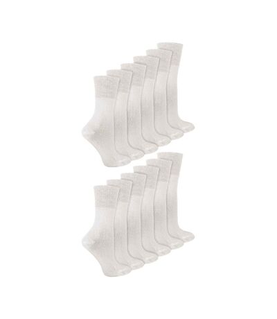 IOMI - 12 Paires Femme Chaussettes Bambou Sans Elastique | Non Comprimantes