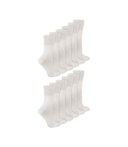 IOMI - 12 Paires Femme Chaussettes Bambou Sans Elastique | Non Comprimantes